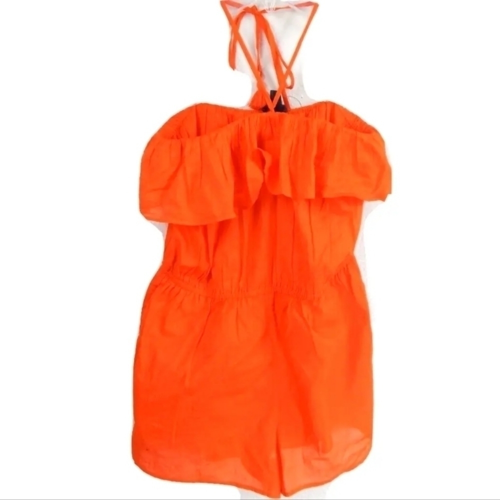 J. Crew Cotton Ruffle Romper